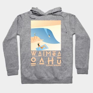 Waimea, Oahu, Hawaii Travel Poster Hoodie